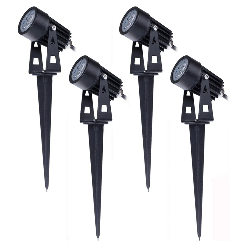 

4PCS Garden Lights Spotlights Outdoor Lights 3W 220V IP65 LED Spot Landscape For Patio Tree Yard Lawn Wall Bush