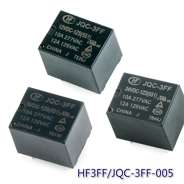 5 шт. Новое реле Hf3ff/Φ 1zs Hs 5v 9v 12v 24v 4-контактное