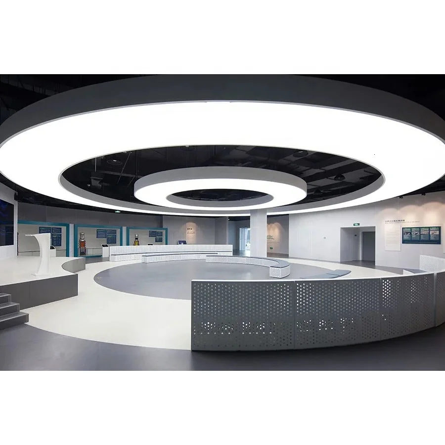 На заказ Современное украшение круглая большая светодиодная Люстра для отеля