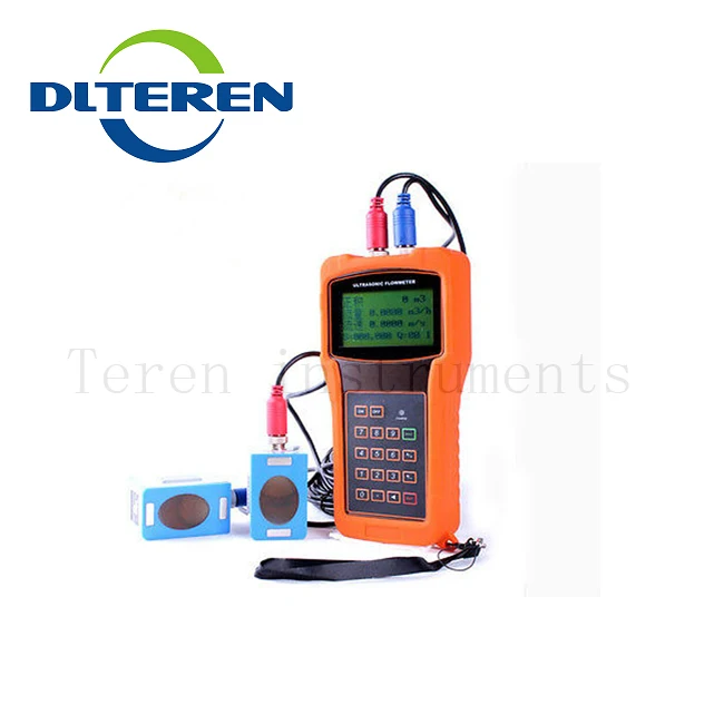 

TUF-2000H Handheld Ultrasonic Flowmeter Water Meter with TS-2 Sensor Battery Powered RS232 Output
