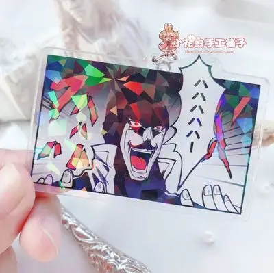 

Anime JoJo's Bizarre Adventure Bruno Bucciarati Kujo Jotaro Cosplay Acrylic Figure Keychain Badge Cards Key Ring Pendant Gifts A
