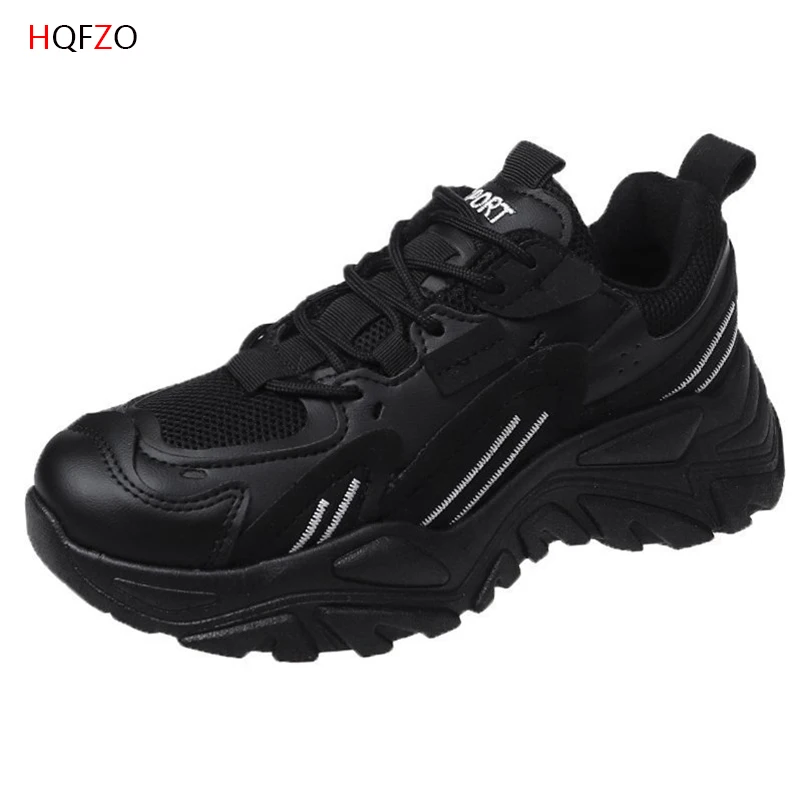 

HQFZO Women Sneakers Plush Casual Thick Bottom Platform Breathable Vulcanize Shoes Tenis Winter Women Mujer 2020