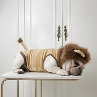 funny pet lion cosplay costume dog lion hooded coat with mane festival cat puppy dressing up outfit party apparel photo props