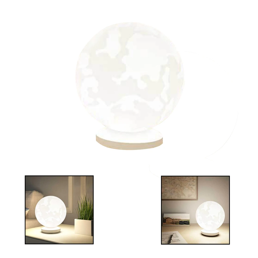 

Colorful Change Touch USb LED Night Light 3D Print Moon Table Light Home Decor 3 Levels Brightness Desk Lamp for Room Decor