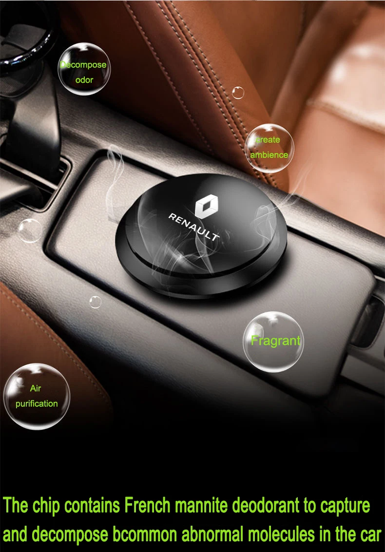 

Car Air Freshener Instrument Seat Aromatherapy Car-styling Flavor Car Perfume UFO Shape Scent Decor for renault duster clio kwid