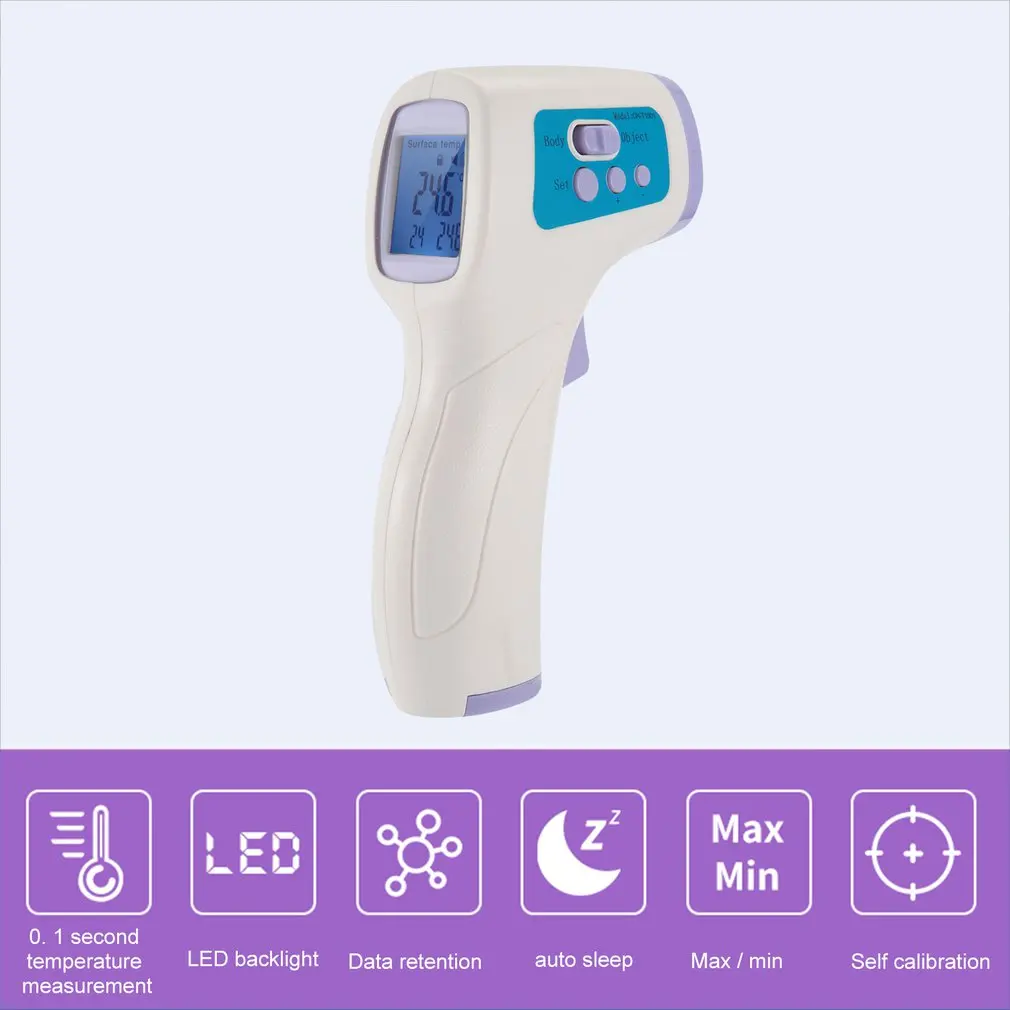

Muti-fuction Baby/Adult Digital Termomete Infrared Forehead Body Thermometer Gun Non-contact termometr baby