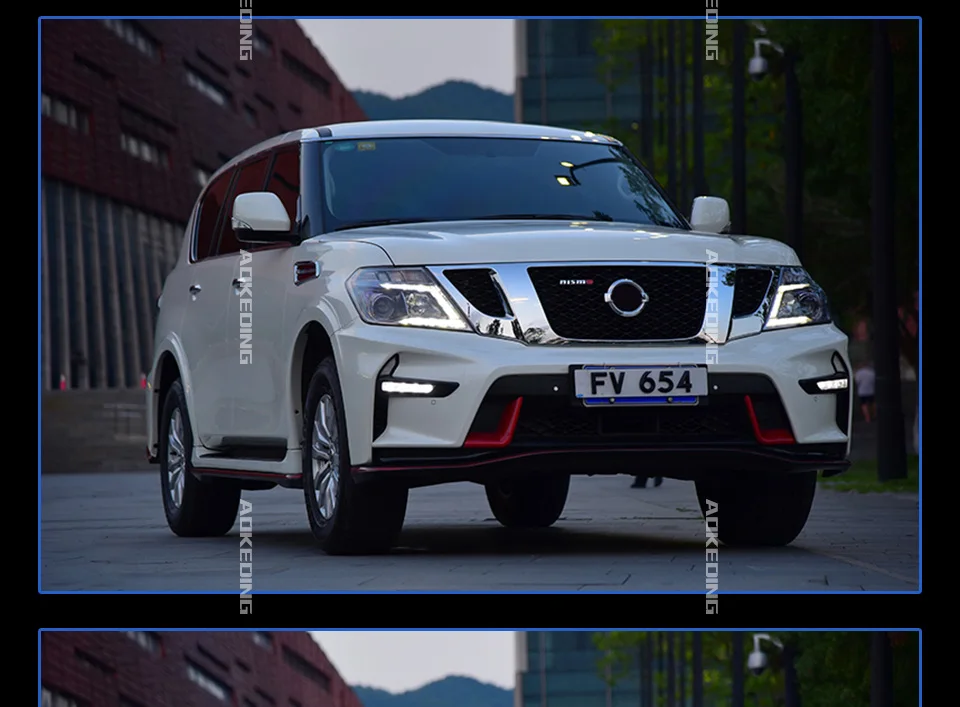Фара для Nissan Patrol Y62 2010- фары Противотуманные фары Дневные ходовые огни DRL H7 светодиодный Биксеноновая лампа автомобильные аксессуары