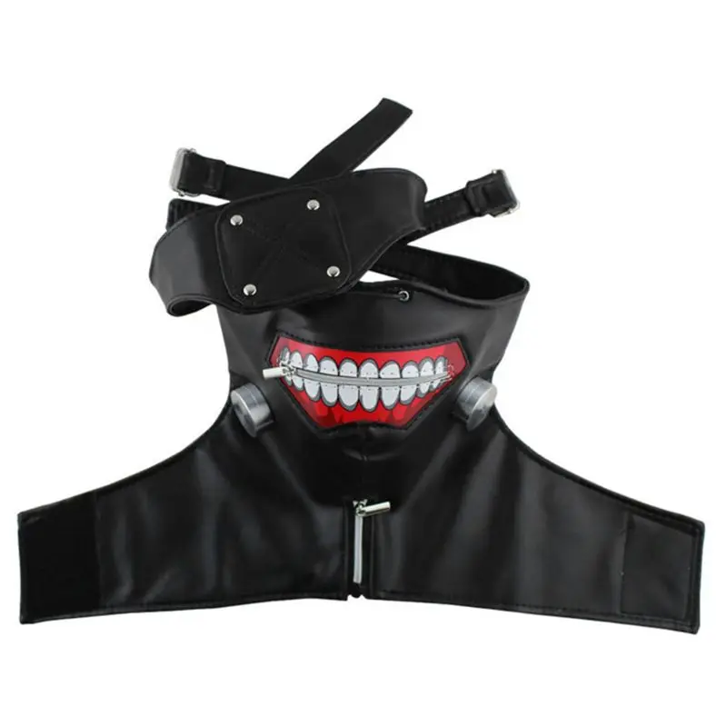 

3D Tokyo Ghoul Kaneki Ken Cosplay Mask with Eye Patch Halloween Costume Props Cosplay Supplies Party Decorations