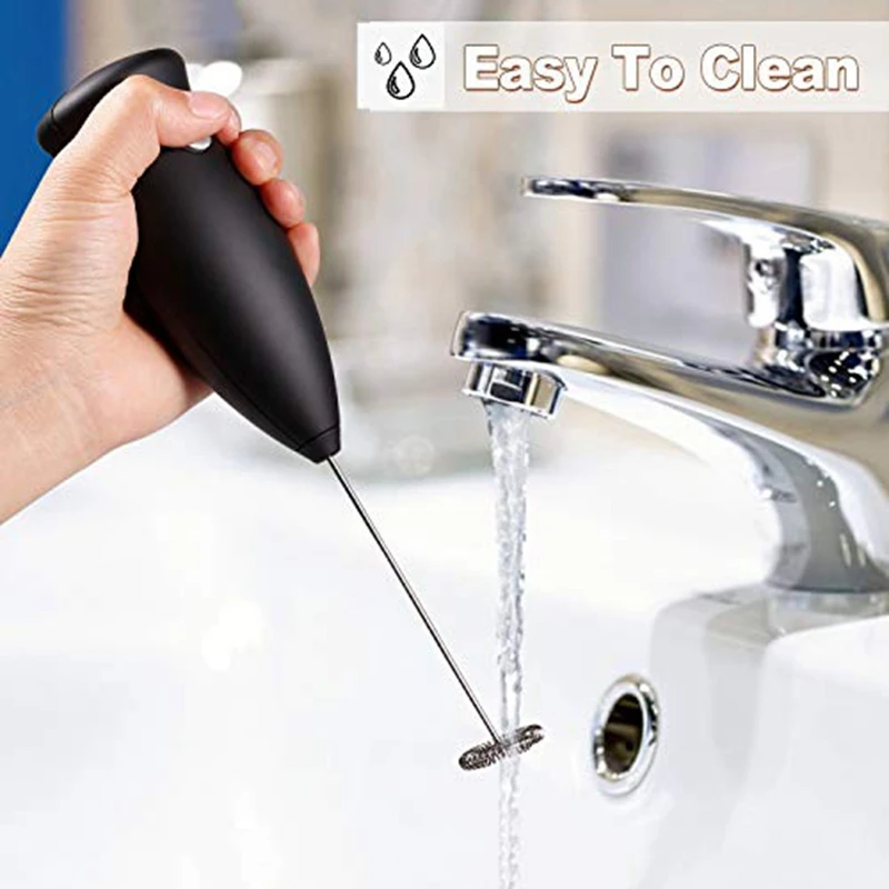 

HOT-Handheld Electric Coffee Mixer Frother,Milk Beverage Foamer Cream Whisk Cooking Stirrer Matcha Egg Beater With Bracket