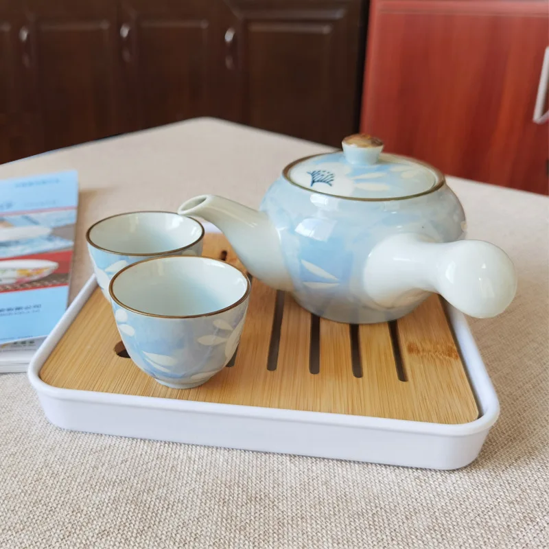 

Керамический чайный сервиз, высококачественный чайный сервиз, наборы чайной посуды, праздничный Подарочный набор из 6 предметов, японская к...