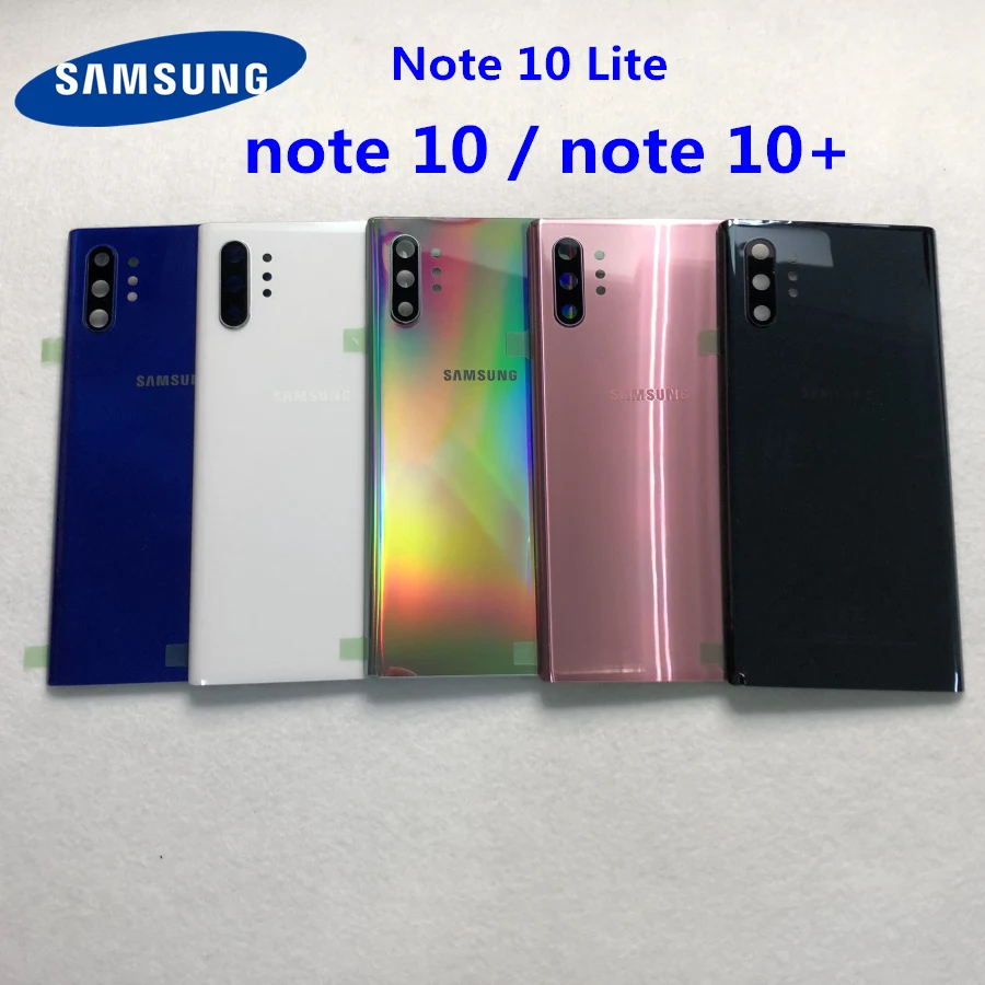 Для Samsung Galaxy Note 10 N975 plus Lite NOTE10 + задняя крышка батарейного отсека стеклянная рамка