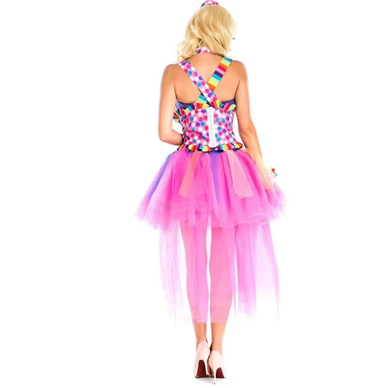 Красочные юбки женские Droll Джокер косплей женский Хэллоуин цирковой клоун