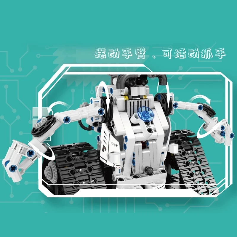 

MOULD KING 15046 High-Tech Toys The APP RC Control Power Transbot Robot Model Building Blocks Bricks for Kids Christmas Gifts