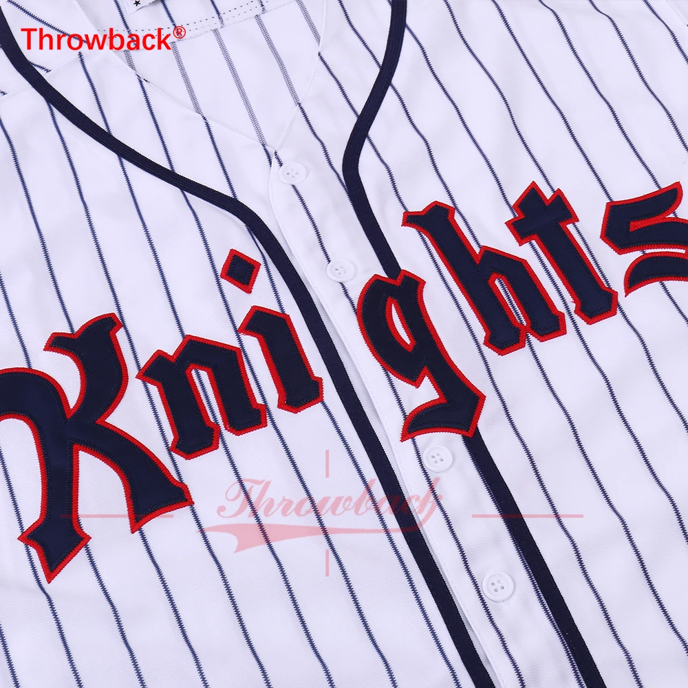 Майка) объемные рисунки рыцари 9 Hobbs Бейсбол Джерси Цвет белый Размеры S XXXL вышивка