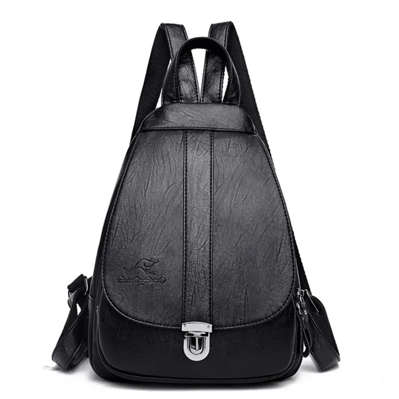 Зимние женские кожаные рюкзаки 2019 модная сумка на плечо женский рюкзак Женская