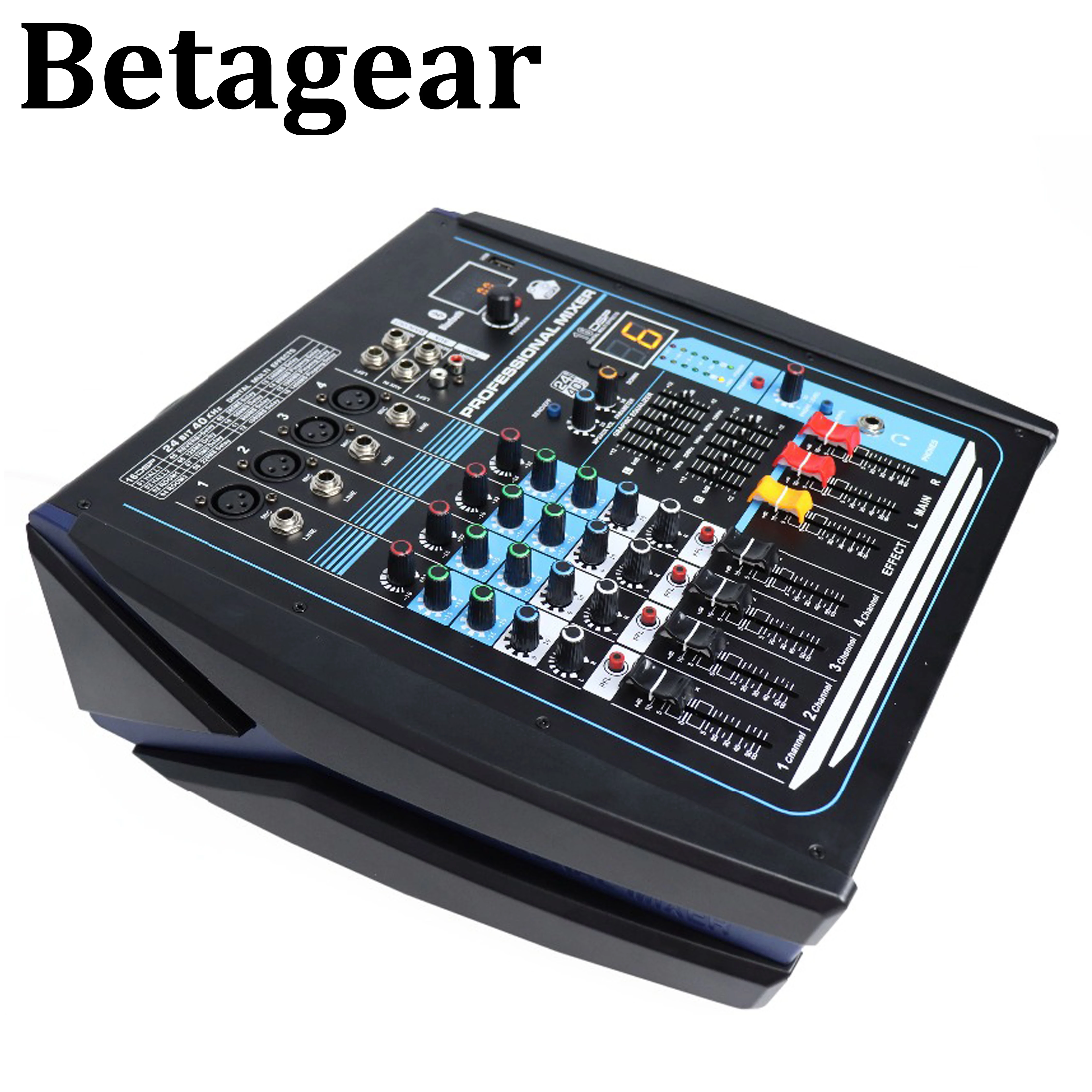 Миксер betagear для DJ с bluetooth 4 канальный усилитель миксер мощный звук консольный