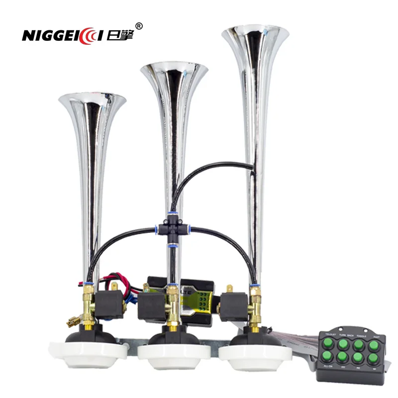 Автомобильный воздушный рога 24 в супер громкий 8 звуков стиль сигнализация 6