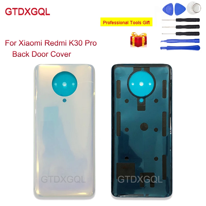 

Стеклянная задняя крышка 6,67 дюйма для Xiao Redmi K30 Pro, задняя крышка батарейного отсека, задняя крышка фотоэлемента, чехол, запасные части для ре...