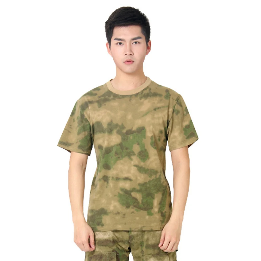

ACU CP Men Summer Military Uniform Short Sleeve T-shirt Tactical Combat Tees Camouflage Airsoft Battle Desert Tops for Male
