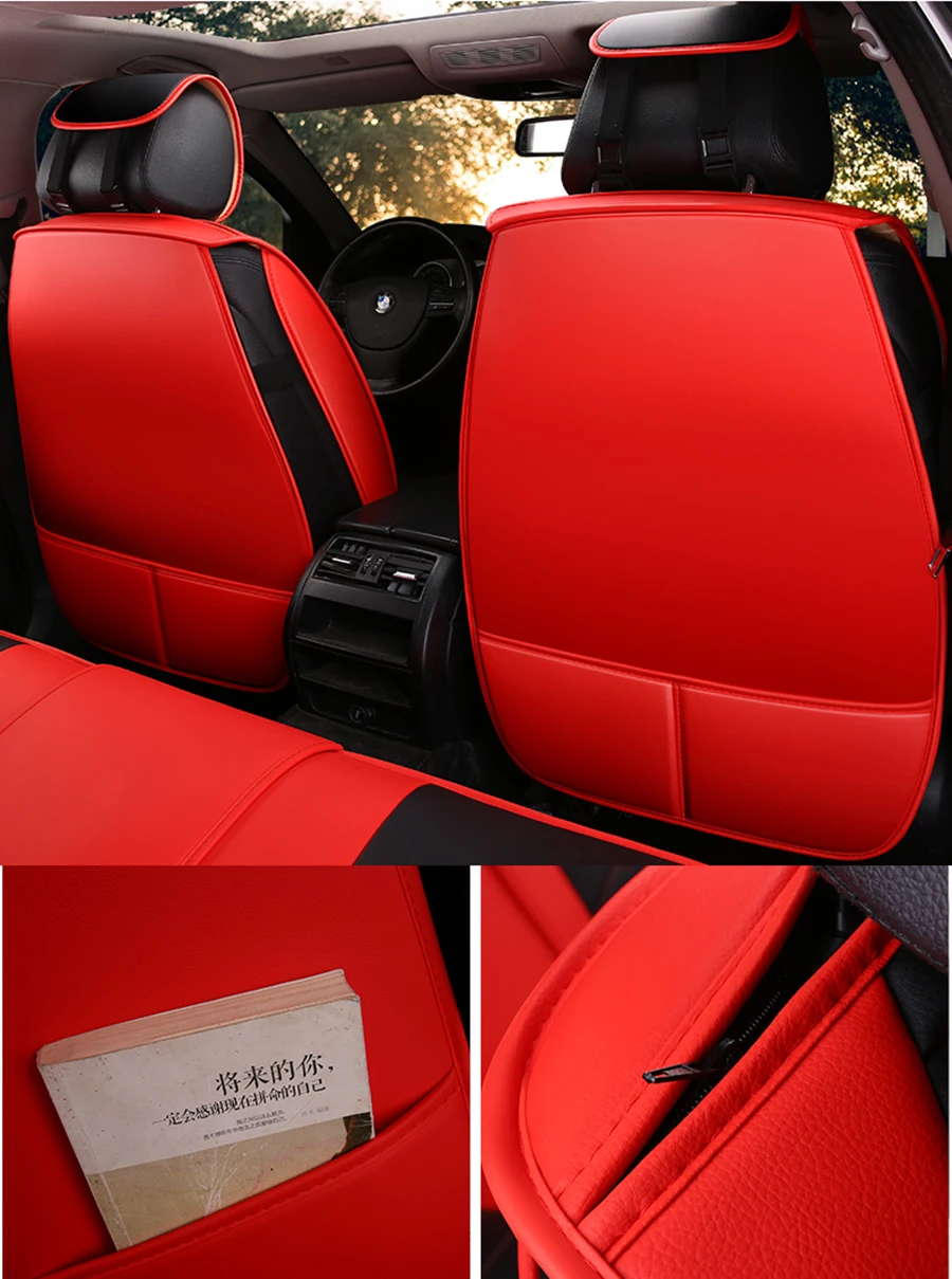 Мультяшный кожаный чехол для автомобильного сиденья honda civic accord CRV XRV HRV INSPIRE Odyssey Jazz