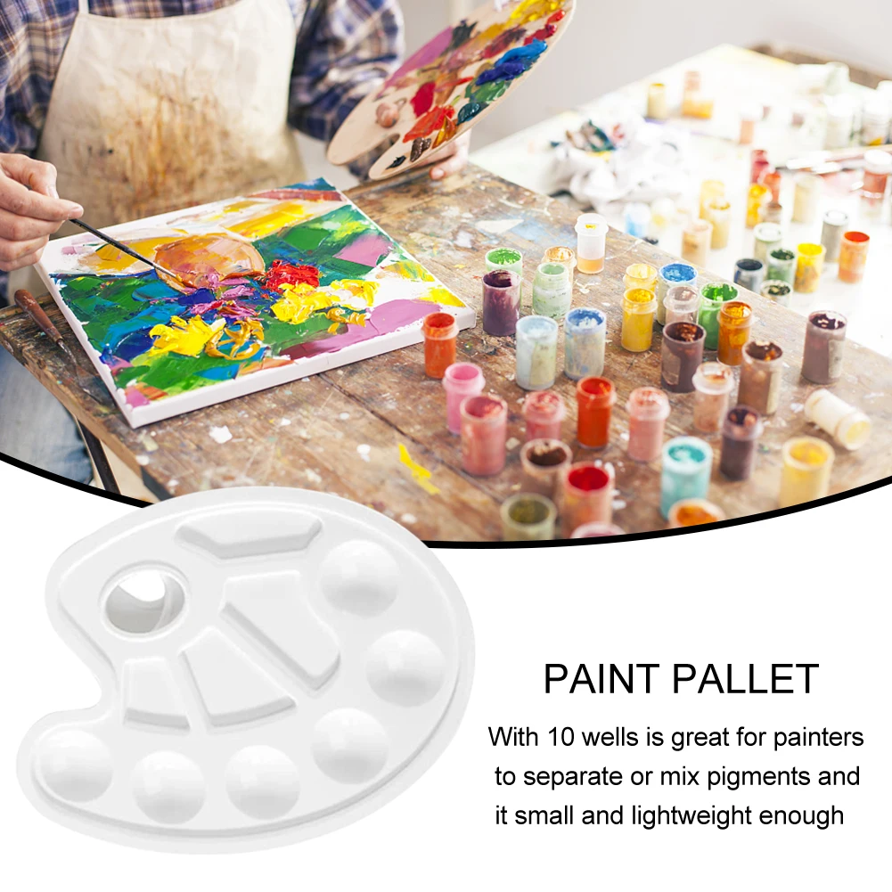 6 шт Экономия пространства профессиональный Палитра моющиеся с вырезом для