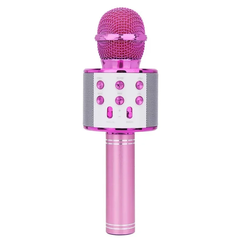 

WS858 Wireless Bluetooth Microphone Professional Condenser Karaoke MIC Handheld Mobile Phone Studio Recording Studio Recorder