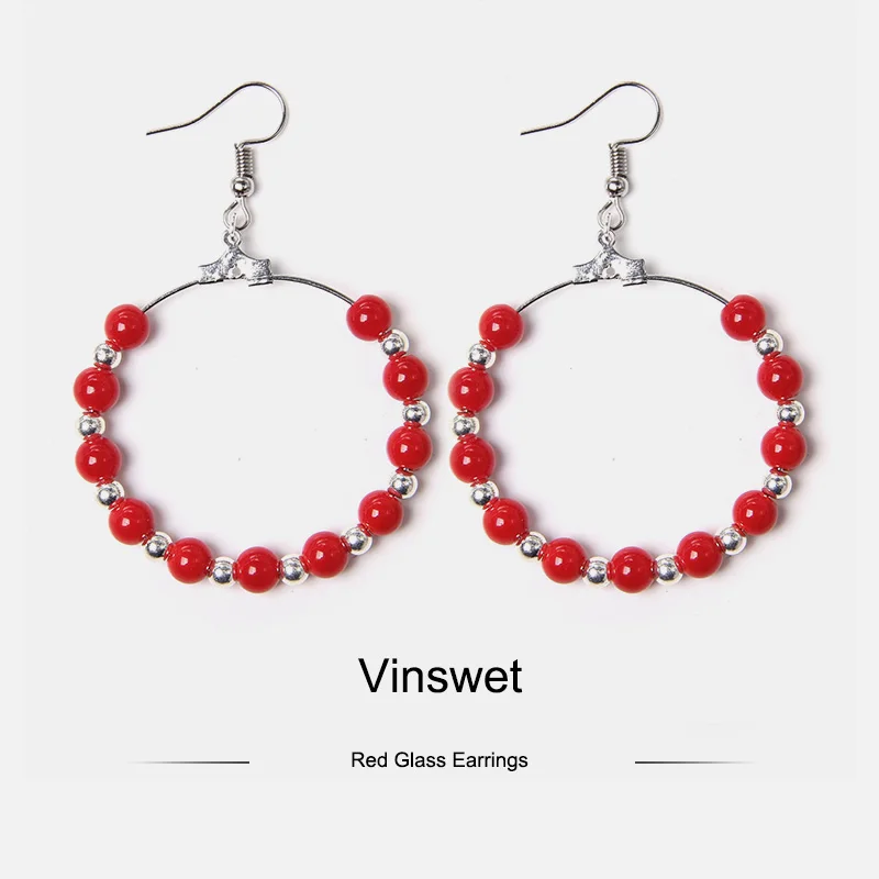 Серьги с натуральным камнем пурпурные аметисты серьги бисером из кристаллов