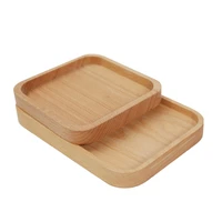 wood food serving plate kitchen tea cup saucer trays fruit plate storage pallet plate home table snacks food storage tray hotsel