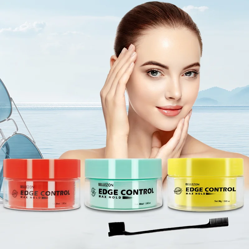 Стойкий крем для укладки волос с контролем краев Фиксирующий гель удаления