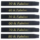 Сказочный атласный пояс для дня рождения, блестящий золотистый фотоальбом, 30, 40, 50, 60, 70, 80, 30, 40, 50, 60, 70, 80