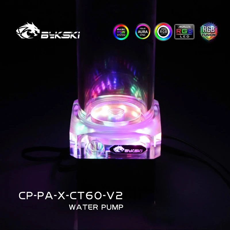 Bykski коробка насоса DDC 5V 3Pin D-RGB(RBW) или 12V 4P RGB 100-200 мм резервуар + насос Комплект