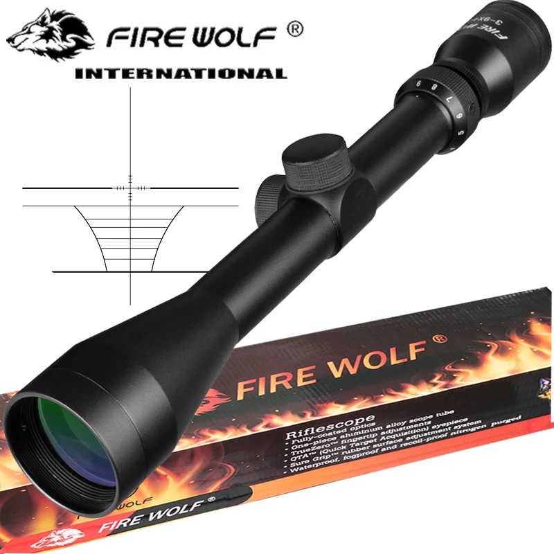 Тактический Оптический прицел RU Warehouse 3-9X40 для снайперской винтовки с оленем