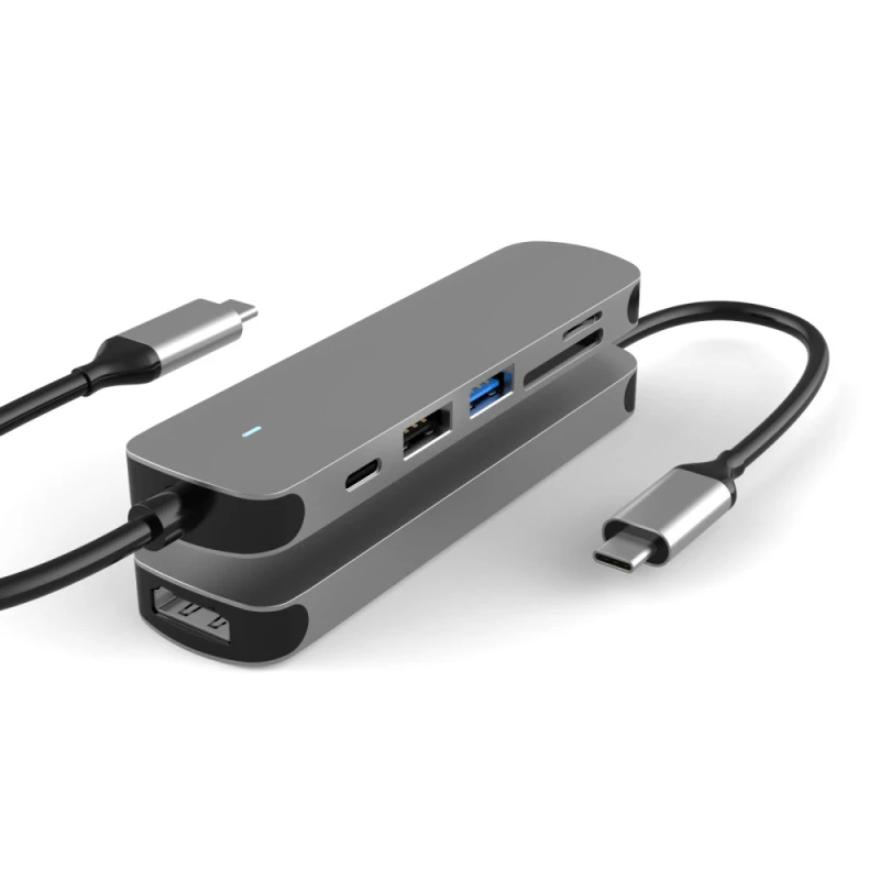 6 в 1 USB C док станция 3 0 Порты и SD/Разъем для карты TF 4K HDMI совместимость с креплением