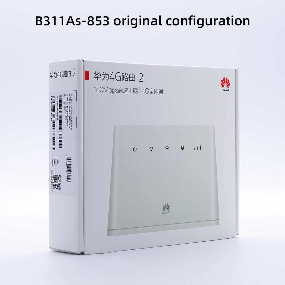 Оригинальный разблокированный 150 Мбит/с Huawei B311 B311AS 853 4 аппарат не привязан к