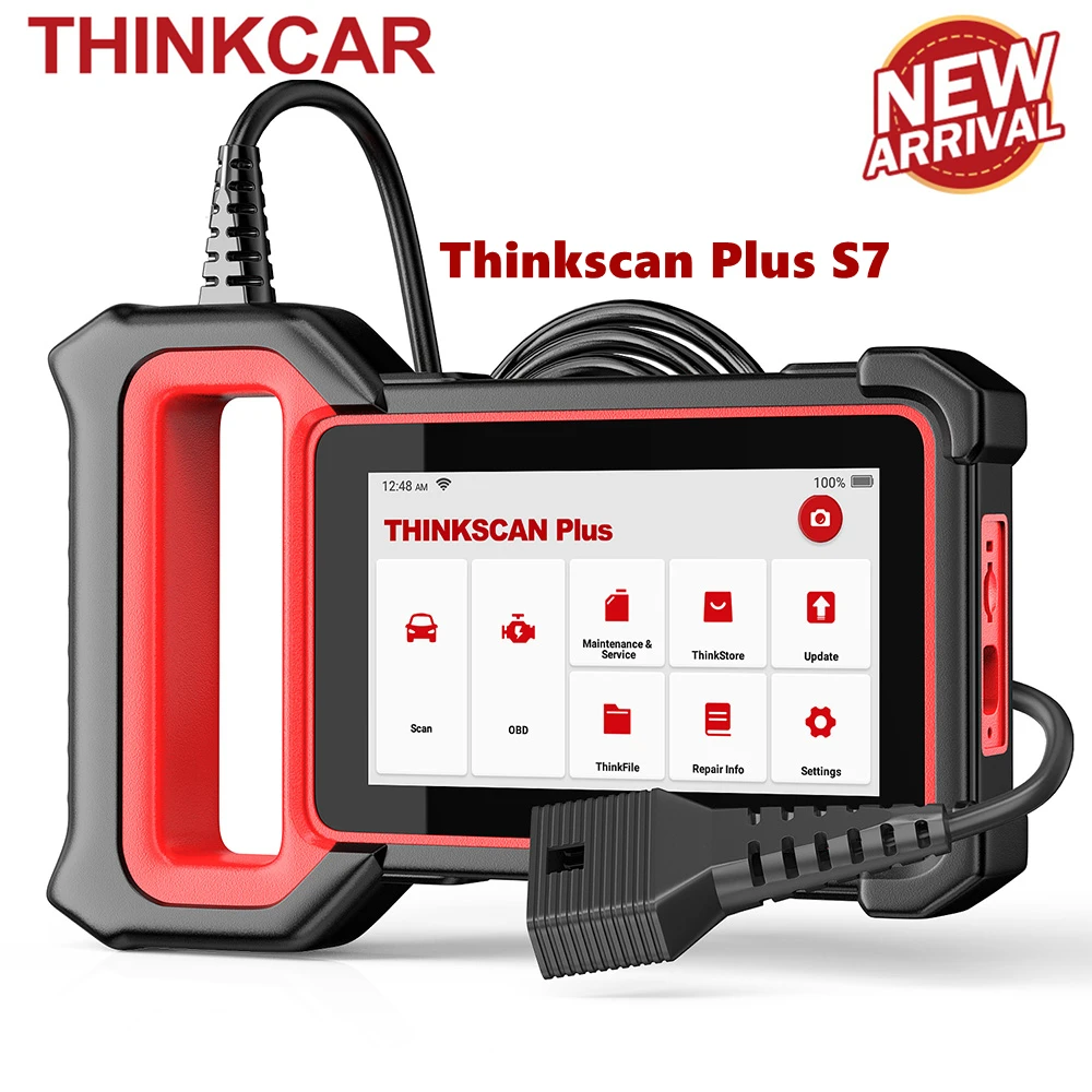 

Диагностический сканер THINKCAR Thinkscan Plus S7 OBD2, автомобильный диагностический сканер SRS, ABS, ECM, BCM, IC, система переменного тока, для сброса масла, DPF, ...