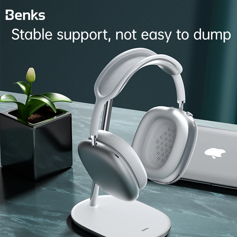 

Benks headset desktop bracket metal hook mount for Apple air pods max Beats Sony Bose Bluetooth-headset storage Display stand
