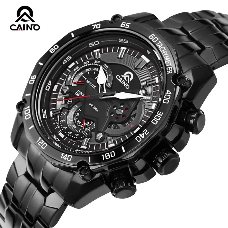 Luxury Top Brand Men's Fashion Business Quartz Wrist Watches Full Steel Waterproof Sports Watches Male Clock Relogio Masculino