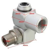 14 universal 360 swivel air hose connector adapter flow aluminum bsp tool for all corresponding air tools