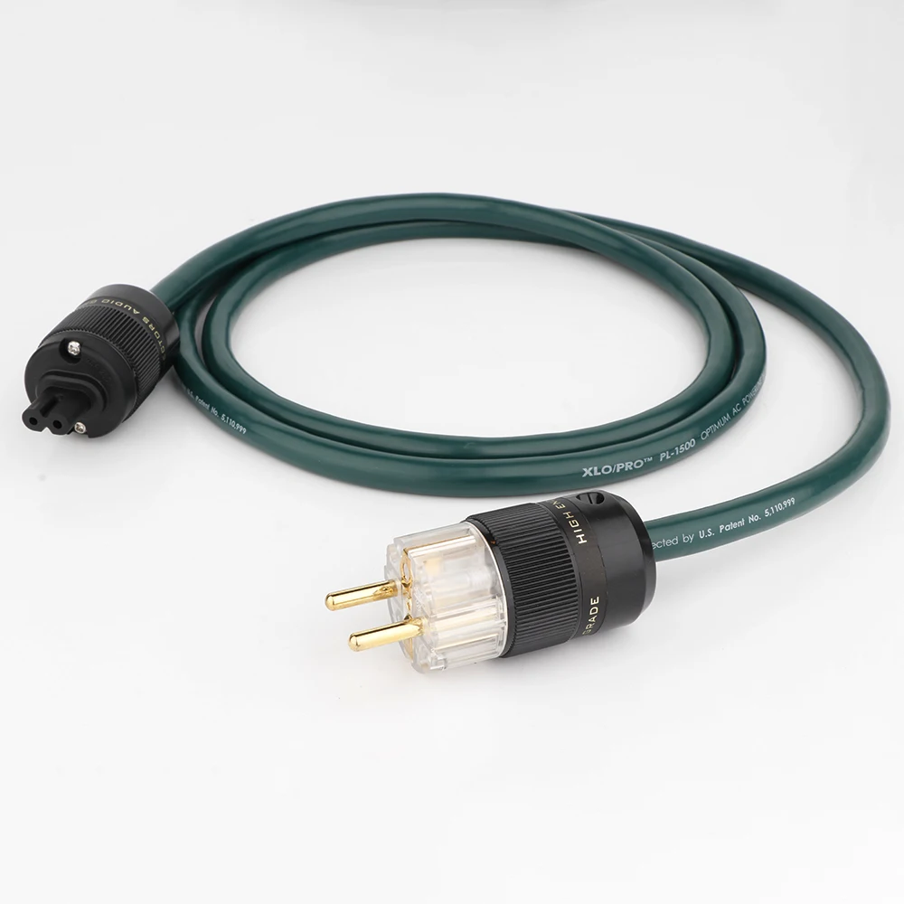 

Preffair XLO PL1500 AC Power Cable with firgure 8 C7 IEC Power cord hifi AMP/CD Mains hifi schuko Power Cable