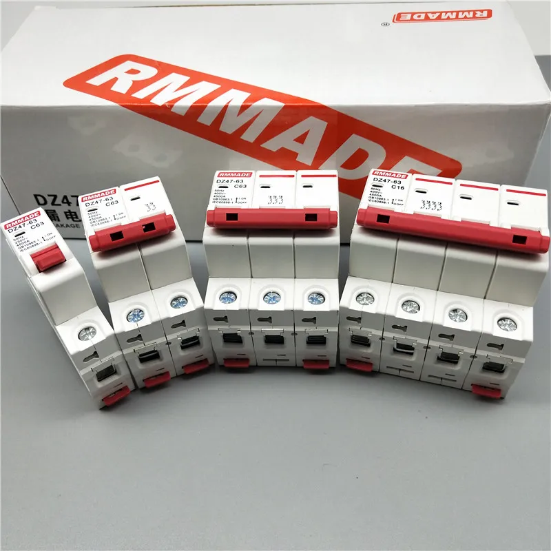 Встроенный мини выключатель DZ47 1P 2P 3P 4P 1 шт. миниатюрный бытовой