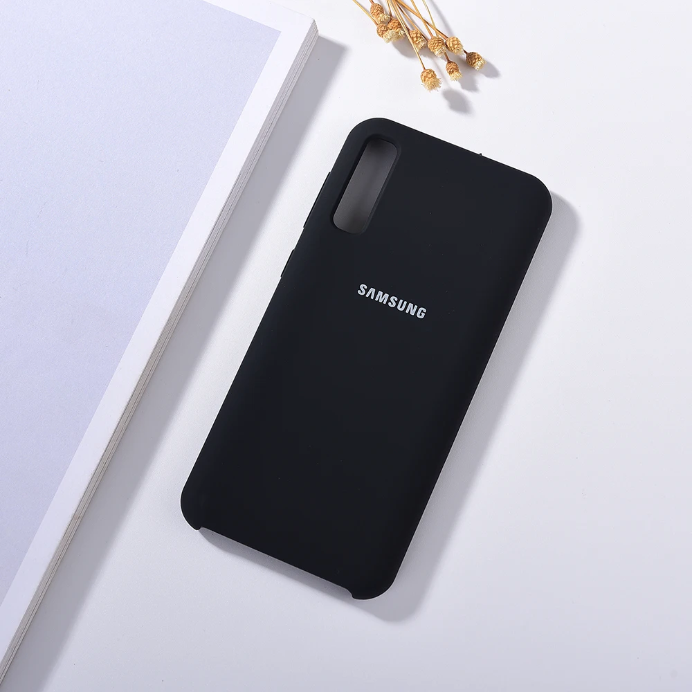 Чехол A50 для Samsung Galaxy A 50 чехол-накладка из жидкого силикона карамельных цветов