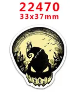 22470 30 шт hollaween характер плоское украшение из смолы PR 22462 - Color: 22470