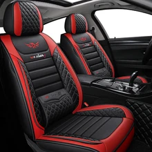 black red leather car seat cover For opel corsa d astra k zafira tourer antara vectra b meriva b  accessories