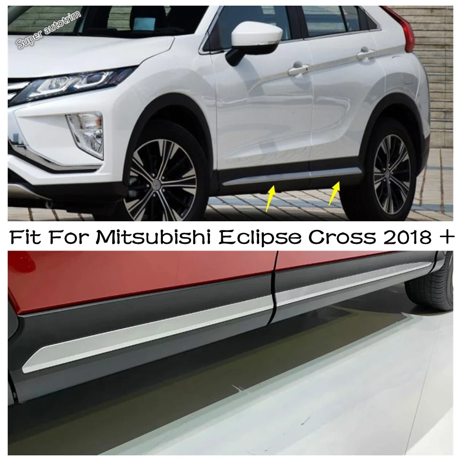 

Car Side Door Body Molding Bezel Anti-scratch Protector Strips Cover Trim For Mitsubishi Eclipse Cross 2018 - 2021 Accessories