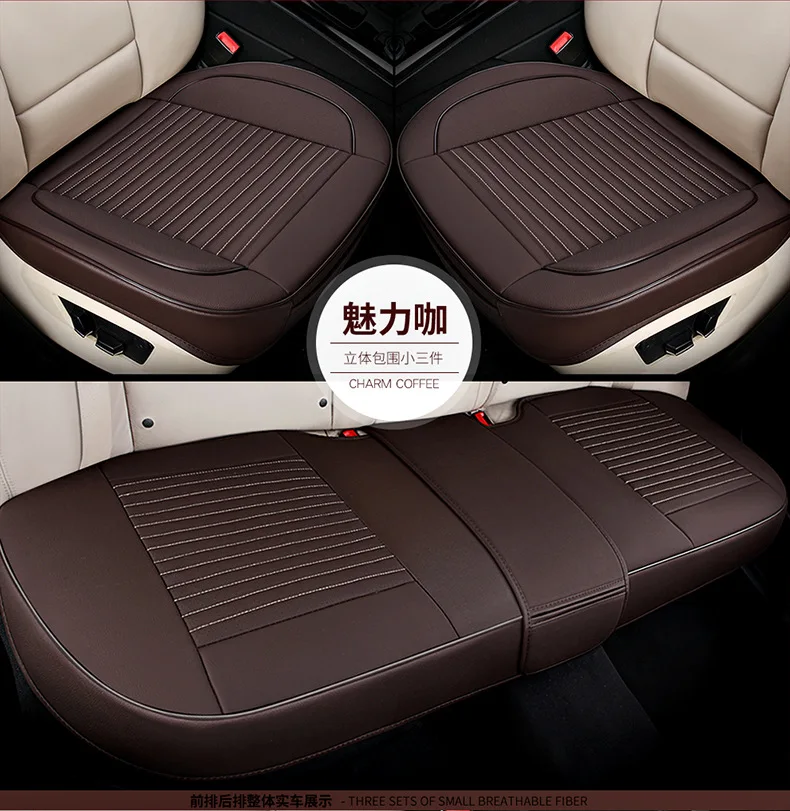 Offerte Quattro Stagioni Coprisedili In Pelle PU Automobili Coprisedili Cuscino Per Seggiolino Auto Universale Tappetini Protettivi Accessori Per Auto