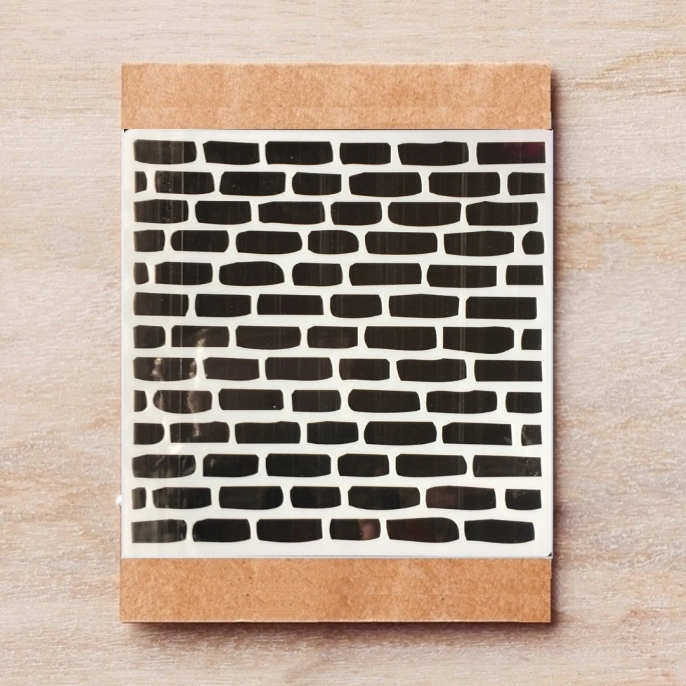 14*13 см кирпичная стена сделай сам слойные трафареты картина раскраска для