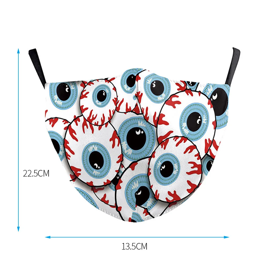 

Fashion Face Mask 3D Printing Replaceable Filter Mask Soft Pollution-proof Washable and Reusable Mascarar Mouth Cover Mascarar