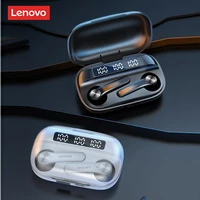 lenovo qt81 earphone wireless bluetooth 5 1 headphones ai control gaming headset stereo bass earbuds with mic noise reduction