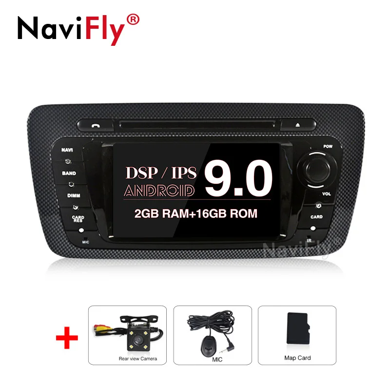 8 ядро ips DSP Android 9,0 Автомобильный мультимедийный dvd плеер радио для Seat Ibiza 6j 2009 2010 2012 2013 с can-bus поддержкой USB, SD карт памяти, WI-FI RDS gps Ibiza - Color: 4Core Camera
