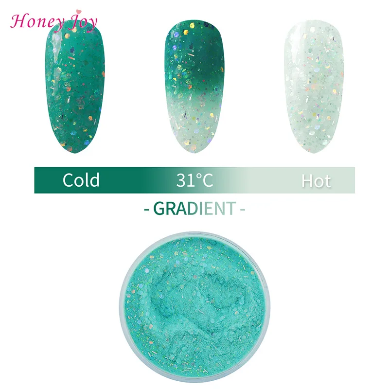 18 г/28 г бирюзовый зеленый и белый блеск изменение температуры настроение цвет Dip